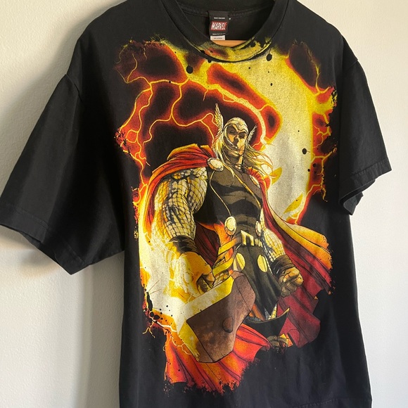 Vintage Thor T-Shirt / L / AOP / Marvel Mad Engine - Picture 2 of 8